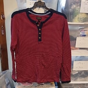 CPO Provisions Red and Navy Long Sleeve Shirt